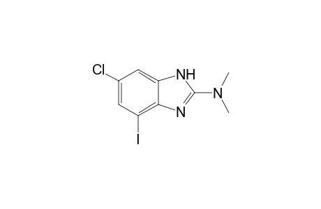 N-(6-Chloro-4-iodo-1H-benzimidazol-2-yl)-N,N-diimethylamine