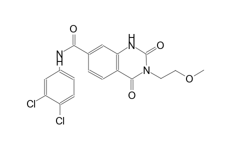 N-(3,4-dichlorophenyl)-3-(2-methoxyethyl)-2,4-dioxo-1,2,3,4-tetrahydro-7-quinazolinecarboxamide