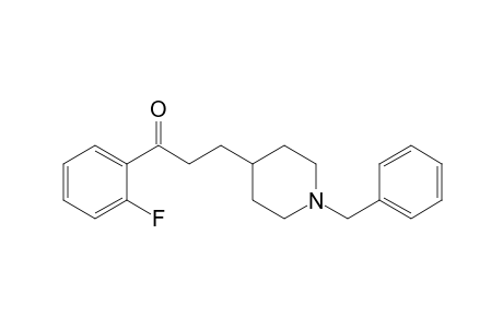 1-(2-fluorophenyl)-3-[1-(phenylmethyl)-4-piperidinyl]-1-propanone