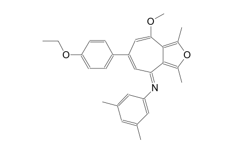 N-[(4E)-6-(4-ethoxyphenyl)-8-methoxy-1,3-dimethyl-4H-cyclohepta[c]furan-4-ylidene]-3,5-dimethylaniline
