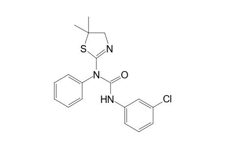 3-(3-Chlorophenyl)-1-(5,5-dimethyl-2-thiazolin-2-yl)-1-phenyl-urea