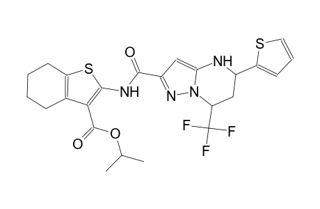 isopropyl 2-({[5-(2-thienyl)-7-(trifluoromethyl)-4,5,6,7-tetrahydropyrazolo[1,5-a]pyrimidin-2-yl]carbonyl}amino)-4,5,6,7-tetrahydro-1-benzothiophene-3-carboxylate