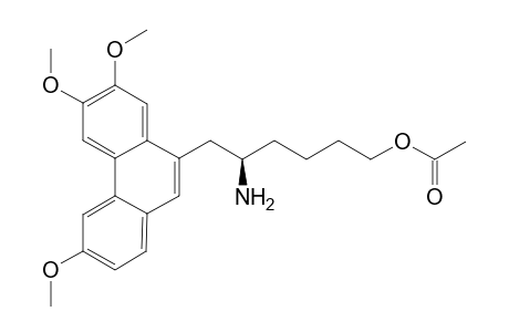 (R)-5-Amino-6-(3,6,7-trimethoxyphenanthren-9-yl)hexyl acetate