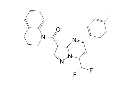 1-{[7-(difluoromethyl)-5-(4-methylphenyl)pyrazolo[1,5-a]pyrimidin-3-yl]carbonyl}-1,2,3,4-tetrahydroquinoline
