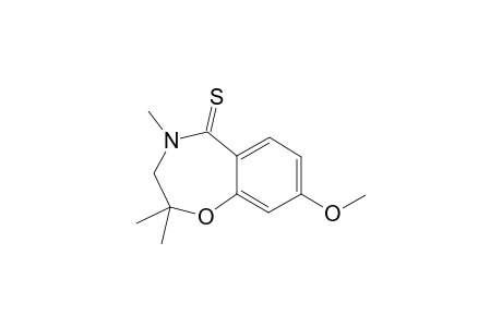 2,3-DIHYDRO-8-METHOXY-2,2,4-TRIMETHYL-1,4-BENZOXAZEPIN-5(4H)-THIONE