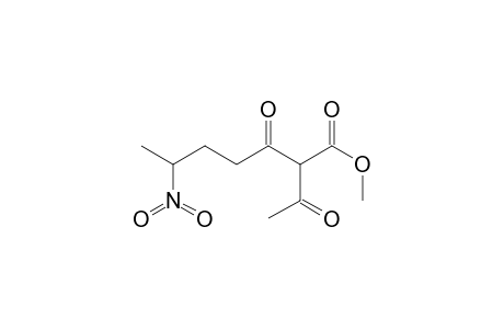 Heptanoic acid, 2-acetyl-6-nitro-3-oxo-, methyl ester