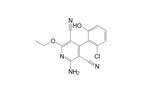 2-Amino-3,5-dicyano-6-ethoxy-4-(5-chloro-2-hydroxyphenyl)pyridine