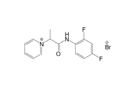 1-{1-[(2,4-difluorophenyl)carbamoyl]ethyl}pyridinium bromide