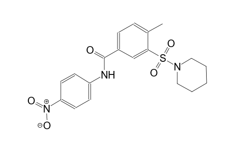 benzamide, 4-methyl-N-(4-nitrophenyl)-3-(1-piperidinylsulfonyl)-