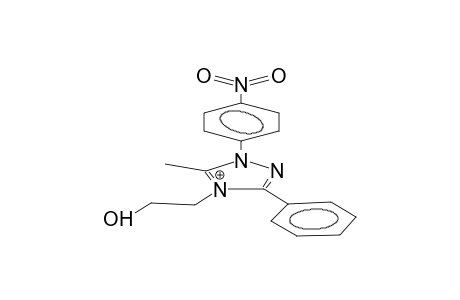 1-(4-nitrophenyl)-3-phenyl-4-(2-hydroxyethyl)-5-methyl-1,2,4-triazol-4-ium