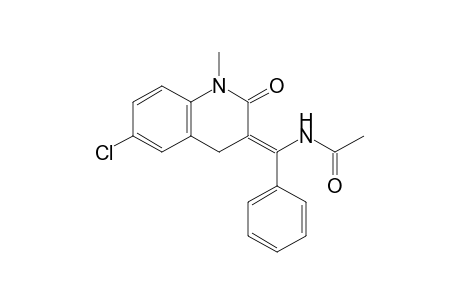 (Z)-3-(1-Acetylamino-1-phenylmethylene)-6-chloro-1-methyl-3,4-dihydroquinolin-2(1H)-one