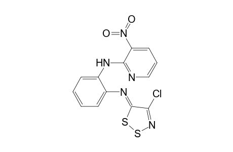5H-1,2,3-Dithiazole, 4-chloro-5-[2-(3-nitro-2-pyridylamino)phenylimino]-