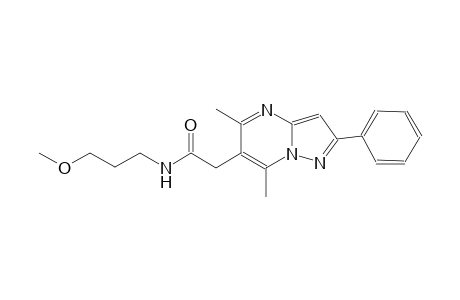 pyrazolo[1,5-a]pyrimidine-6-acetamide, N-(3-methoxypropyl)-5,7-dimethyl-2-phenyl-