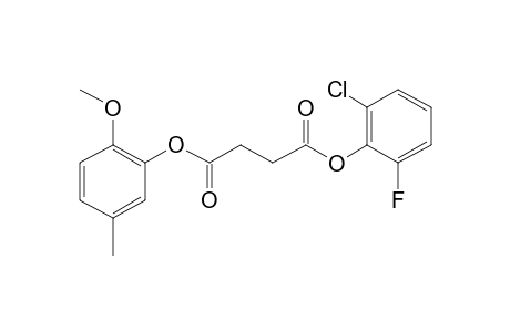 Succinic acid, 2-chloro-6-fluorophenyl 2-methoxy-5-methylphenyl ester