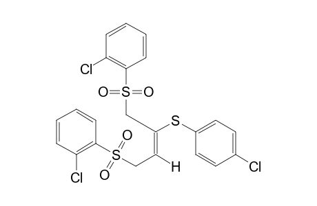 (E)-1,4-bis[(o-chlorophenyl)sulfonyl]-2-[(p-chlorophenyl)thio]-2-butene