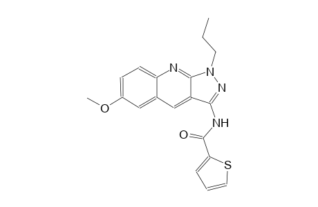 N-(6-methoxy-1-propyl-1H-pyrazolo[3,4-b]quinolin-3-yl)-2-thiophenecarboxamide