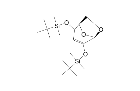 1,6-ANHYDRO-2,4-BIS-O-(TERT.-BUTYLDIMETHYLSILYL)-3-DEOXY-BETA-D-ERYTHRO-HEX-2-ENOPYRANOSE