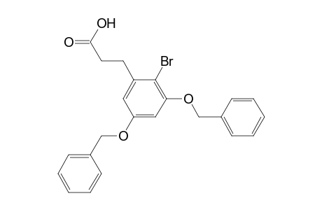 Benzenepropanoic acid, 2-bromo-3,5-bis(phenylmethoxy)-