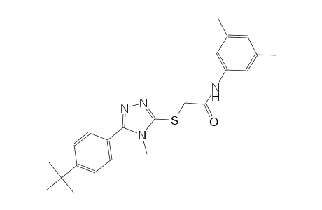 2-{[5-(4-tert-butylphenyl)-4-methyl-4H-1,2,4-triazol-3-yl]sulfanyl}-N-(3,5-dimethylphenyl)acetamide