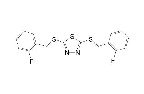 2,5-bis[(2-fluorobenzyl)sulfanyl]-1,3,4-thiadiazole