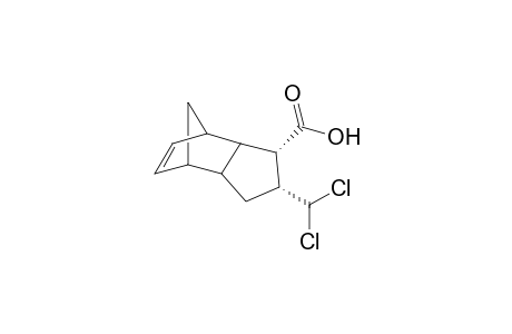4-cis-(Dichloromethyl)tricyclo[5.2.1.0(2,6)]dec-8-en-3-rel-carboxylic acid