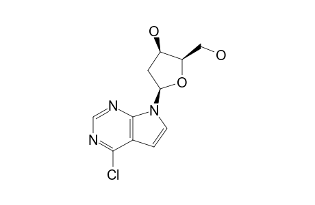 4-CHLORO-7-(2-DEOXY-BETA-D-THREO-PENTOFURANOSYL)-7H-PYRROLO-[2,3-D]-PYRIMIDINE