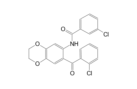 3-Chloranyl-N-[7-(2-chlorophenyl)carbonyl-2,3-dihydro-1,4-benzodioxin-6-yl]benzamide