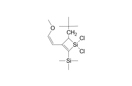 Z-1,1-DICHLORO-2-TRIMETHYLSILYL-3-(2-METHOXYVINYL)-4-NEOPENTYL-1-SILACYCLOBUT-2-ENE