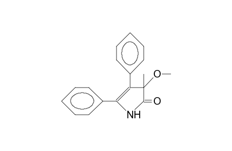 1,3-Dihydro-3-methoxy-3-methyl-4,5-diphenyl-2H-pyrrol-2-one
