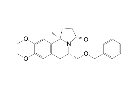 (5S,10bR)-(-)-5-Benzyloxymethyl-8,9-dimethoxy-10b-methyl-1,5,6,10b-tetrahydropyrrolo[2,1-a]isoquinolin-3-one