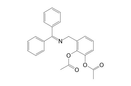 3-[(Benzhydrylimino)methyl]-phenylene-1,2-diacetate