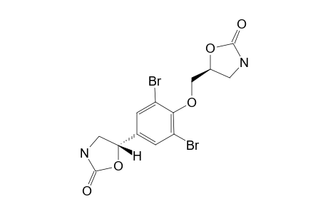 (7S*,11R*)-5-[3,5-DIBROMO-4-[(2-OXO-5-OXAZOLIDINYL)]-METHOXYPHENYL]-2-OXAZOLIDINONE
