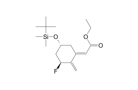 [3S-(1E,3.beta.,5.alpha.)]-[3-fluoro-5-[[(1,1-dimethylethyl)dimethylsilyl]oxy]-2-methylenecyclohexylidene]acetic acid ethyl ester
