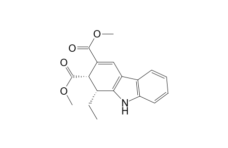 9H-Carbazole-2,3-dicarboxylic acid, 1-ethyl-1,2-dihydro-, dimethyl ester, cis-