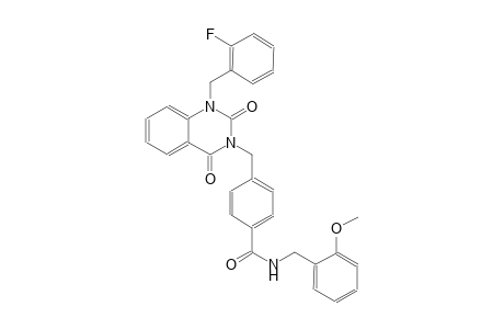 4-[(1-(2-fluorobenzyl)-2,4-dioxo-1,4-dihydro-3(2H)-quinazolinyl)methyl]-N-(2-methoxybenzyl)benzamide
