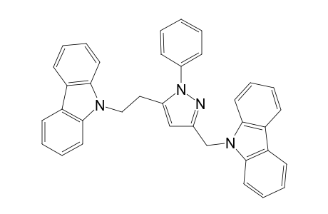 9-((5-(2-(9H-Carbazol-9-yl)ethyl)-1-phenyl-1H-pyrazol-3-yl)-methyl)-9H-carbazole
