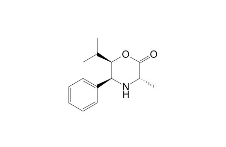 (3S,5S,6R)-6-Isopropyl-3-methyl-5-phenyl-morpholin-2-one