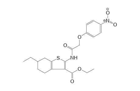 benzo[b]thiophene-3-carboxylic acid, 6-ethyl-4,5,6,7-tetrahydro-2-[[(4-nitrophenoxy)acetyl]amino]-, ethyl ester