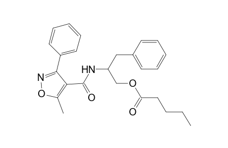 Pentanoic acid, 2-[[(5-methyl-3-phenyl-4-isoxazolyl)carbonyl]amino]-3-phenylpropyl ester, (S)-