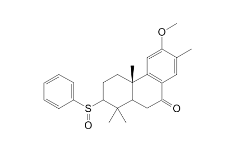 2-Methoxy-5-oxo-8-(phenylthio)-3,7,7,10a-tetramethyl-(octahydro)-phenanthrene - S-Oxide