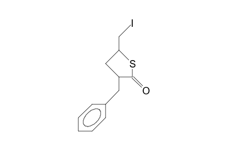 trans-2-Benzyl-4-iodomethyl-tetrahydro-2-thiophenone