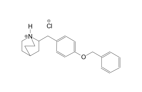 1-azoniabicyclo[2.2.2]octane, 2-[[4-(phenylmethoxy)phenyl]methyl]-, chloride