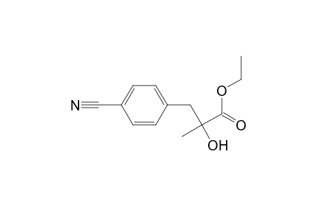 Ethyl 3-(4-cyanophenyl)-2-hydroxy-2-methylpropanoate