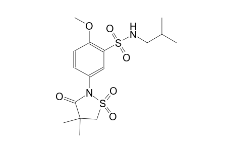 benzenesulfonamide, 5-(4,4-dimethyl-1,1-dioxido-3-oxo-2-isothiazolidinyl)-2-methoxy-N-(2-methylpropyl)-