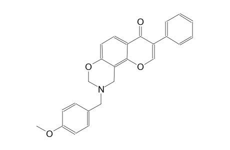 4H,8H-pyrano[2,3-f][1,3]benzoxazin-4-one, 9,10-dihydro-9-[(4-methoxyphenyl)methyl]-3-phenyl-