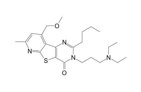 Pyrido[3',2':4,5]thieno[3,2-d]pyrimidin-4(3H)-one, 2-butyl-3-[3-(diethylamino)propyl]-9-(methoxymethyl)-7-methyl-
