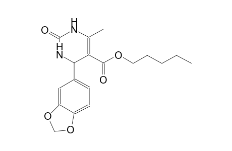 5-pyrimidinecarboxylic acid, 4-(1,3-benzodioxol-5-yl)-1,2,3,4-tetrahydro-6-methyl-2-oxo-, pentyl ester