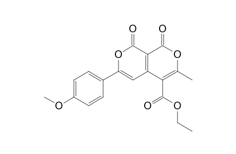 Ethyl 1,8-Dioxo-3-methyl-6-(4-methoxyphenyl)-1H,8H-pyrano[3,4-c]pyran-4-carboxylate
