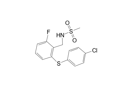 Methanesulfonamide, N-[2-(4-chlorophenylthio)-6-fluorobenzyl]-