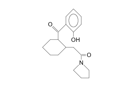 1-Pyrrolidino-2-(2-salicyloylcyclohexyl)ethanone